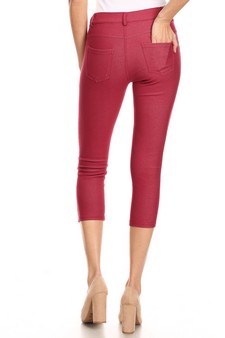 Women's Classic Solid Skinny Jeggings style 3