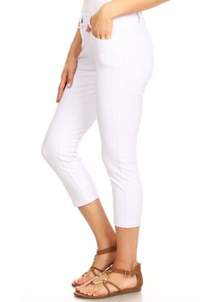 Women's Classic Solid Skinny Jeggings style 2