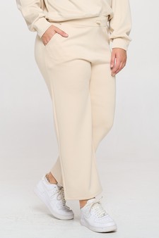 Women's High Rise Cropped Straight Leg Pants style 2