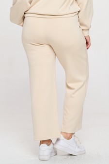 Women's High Rise Cropped Straight Leg Pants style 3