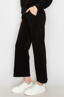 Women's High Rise Cropped Straight Leg Pants style 2