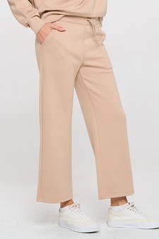 Women's High Rise Cropped Straight Leg Pants style 2