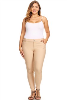 Women's Cotton-Blend 5-Pocket Skinny Jeggings - Plus Size style 6