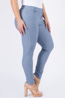 Women's Cotton-Blend 5-Pocket Skinny Jeggings - Plus Size style 2