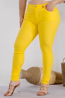 Women's Cotton-Blend 5-Pocket Skinny Jeggings - Plus Size style 4