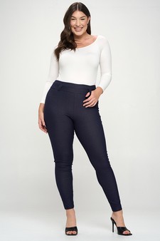 Women's Simple High Waisted Full Length Jeggings (XXL only) style 5