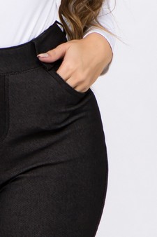 Women's Cotton Blend Straight Leg BootCut Stretch Pants Plus size style 6