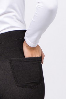 Women's Cotton Blend Straight Leg BootCut Stretch Pants Plus size style 7
