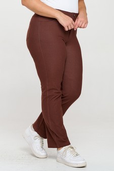 ETA 09/30/24- Classic Solid Straight Leg Jeggings style 2