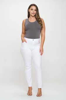 ETA 09/30/24- Classic Solid Straight Leg Jeggings style 5