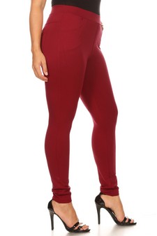 Lady's 4 Pocket Ponte Pants - Plus Size (XL only) style 2