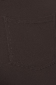 Lady's 4 Pocket Ponte Pants - Plus Size style 5