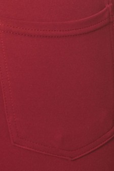 Lady's 4 Pocket Ponte Pants - Plus Size style 6