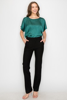 Women's Straight-Leg Ponte Pants style 4