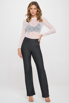 Women's Straight-Leg Ponte Pants style 7