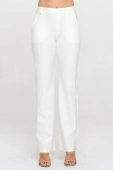 Women's Straight-Leg Ponte Pants style 4