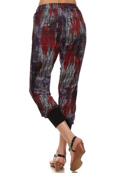 Purple Bamboo printed Jogger style 4