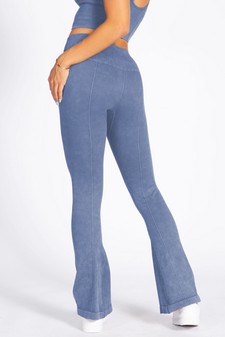 Women's Ribbed Faded Yoga Pants style 3