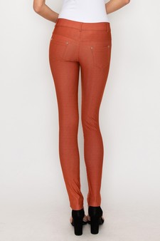 Women's Jegging with Floral Pattern (Rust) style 3