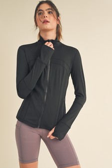Women’s Athletic Zip-up Activewear Jacket style 4