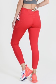 Women's High Waist Tech Pocket Activewear Leggings (Large only) style 3