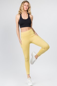 Women's High Waist Tech Pocket Activewear Leggings (Large only) style 4