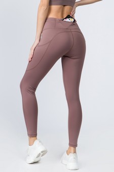 Women's High Waist Tech Pocket Workout Leggings (Large only) style 3