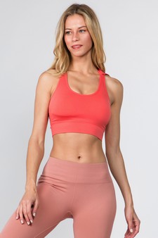 Women’s Seamless Performance Style Sports Bra with Hoodie style 5