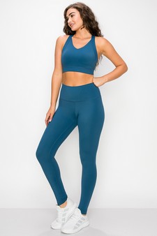 Women's Buttery Soft Sports Bra and Legging Activewear Set style 2