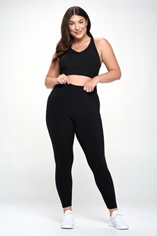 Women's Buttery Soft Sports Bra and Legging Activewear Set style 5
