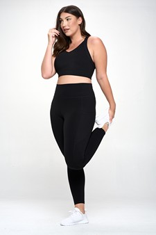 Women's Buttery Soft Sports Bra and Legging Activewear Set style 6