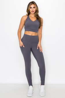 Women's Buttery Soft Sports Bra and Legging Activewear Set style 2