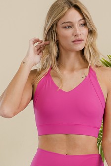 Women’s Full Coverage Buttery Soft Activewear Sports Bra style 4