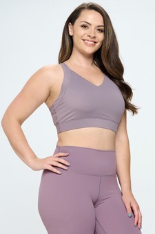 Women’s Full Coverage Buttery Soft Activewear Sports Bra (XL only) style 3