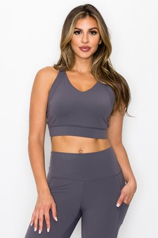 Women’s Full Coverage Buttery Soft Activewear Sports Bra style 3