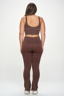Women's Ribbed Faded Matching Yoga Set (XL only) style 3