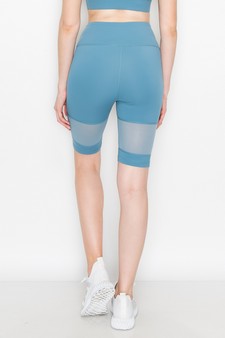 Women’s Mesh Detail Activewear Biker Shorts style 3