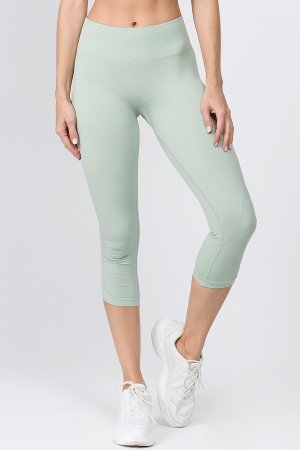 Women's High Rise Cinched Ankle Seamless Activewear Leggings ...