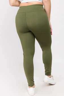 Women's Active Wear Leggings w/ Hidden Waistband Pocket (XL only) style 3