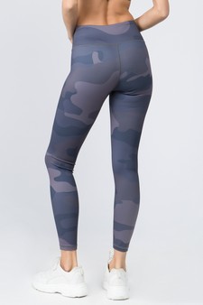 Women's Camo Print Activewear Leggings with Hidden Pocket style 3