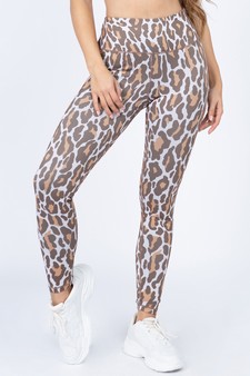 Women's Leopard Activewear Leggings - Bra: ACT645 style 5