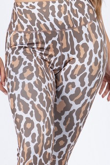Women's Leopard Activewear Leggings - Bra: ACT645 style 8