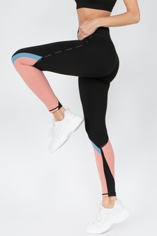 Women's Color Block Detail Activewear Leggings style 2