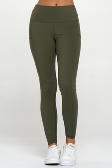Women's Buttery Soft Activewear Leggings with Pockets (Small only) style 2