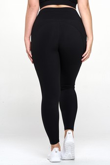 Women's Buttery Soft Activewear Leggings with Pockets (XXXL only) style 3