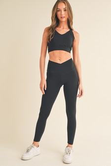 Women’s High Rise Crossover Waist Leggings (Small only) style 5