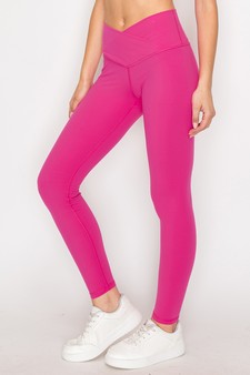 Women’s High Rise Crossover Waist Leggings style 2