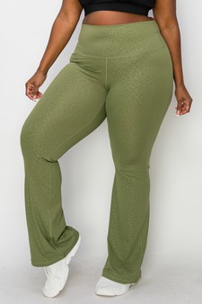Women’s Leopard Print Flared Yoga Pants style 2