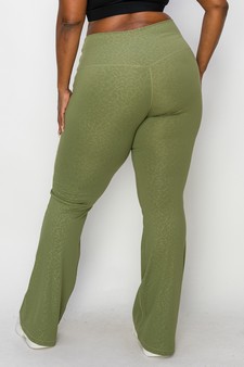 Women’s Leopard Print Flared Yoga Pants style 3