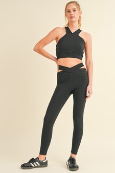 Women's Buttery Soft Active Criss-Cross Legging style 6